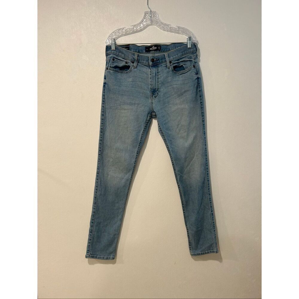 Hollister Skinny Jeans Men’s 34x32 Light Wash Stretch Denim